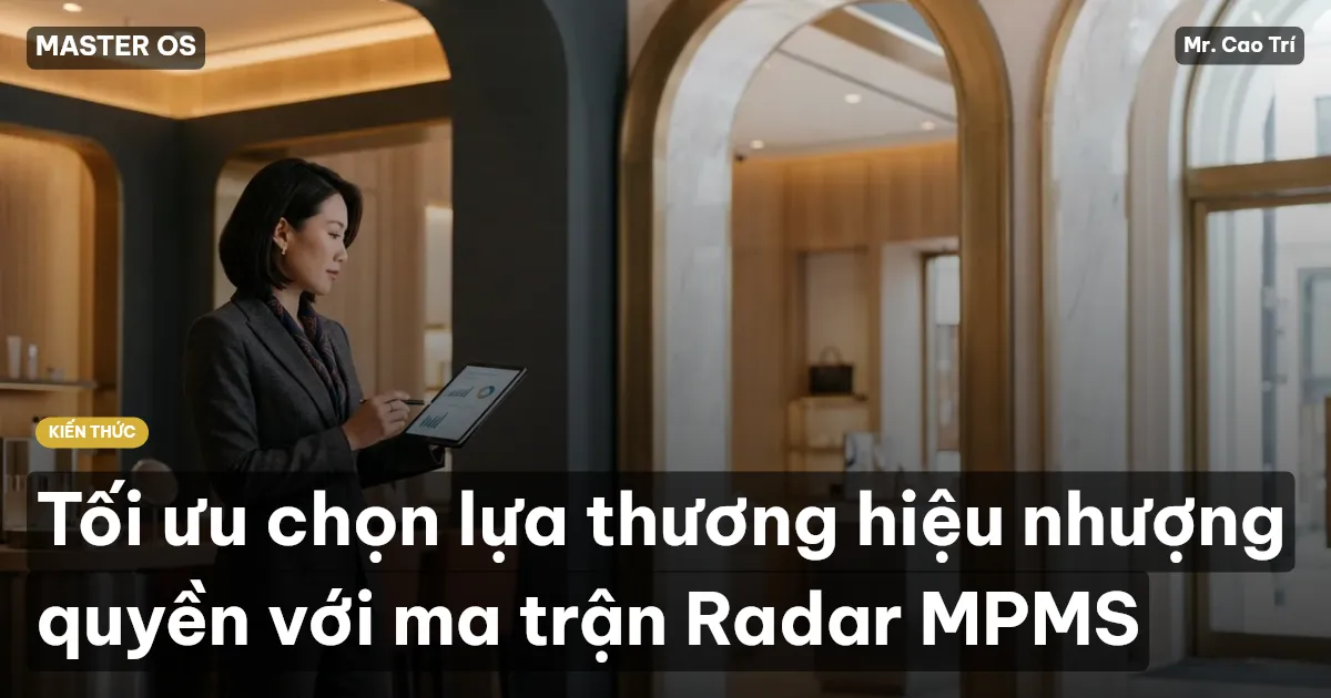 Tối ưu chọn lựa thương hiệu nhượng quyền với ma trận Radar MPMS