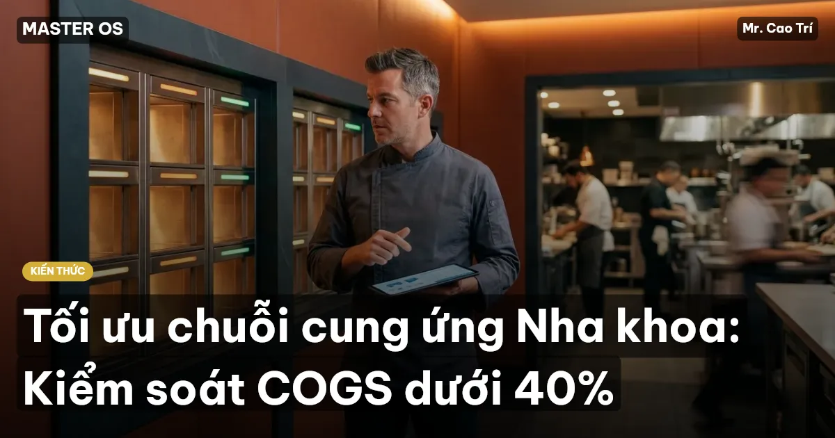 Tối ưu chuỗi cung ứng Nha khoa: Kiểm soát COGS dưới 40%