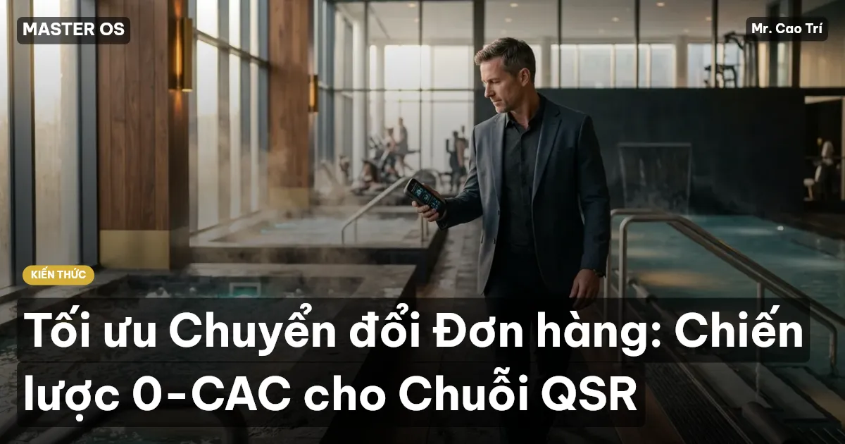 Tối ưu Chuyển đổi Đơn hàng: Chiến lược 0-CAC cho Chuỗi QSR