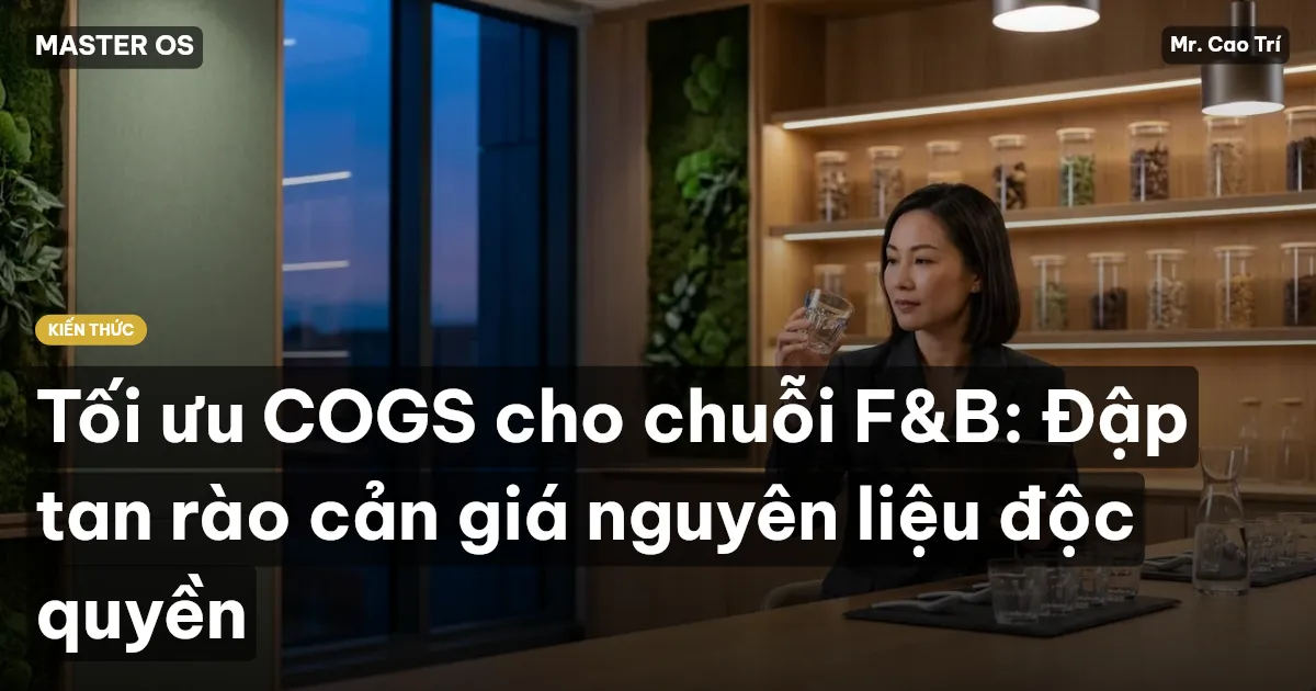 Tối ưu COGS cho chuỗi F&B: Đập tan rào cản giá nguyên liệu độc quyền