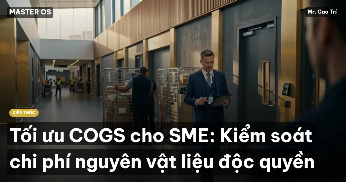 Tối ưu COGS cho SME: Kiểm soát chi phí nguyên vật liệu độc quyền