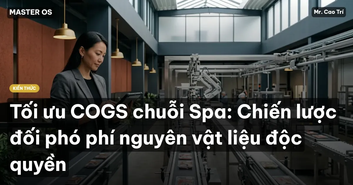 Tối ưu COGS chuỗi Spa: Chiến lược đối phó phí nguyên vật liệu độc quyền