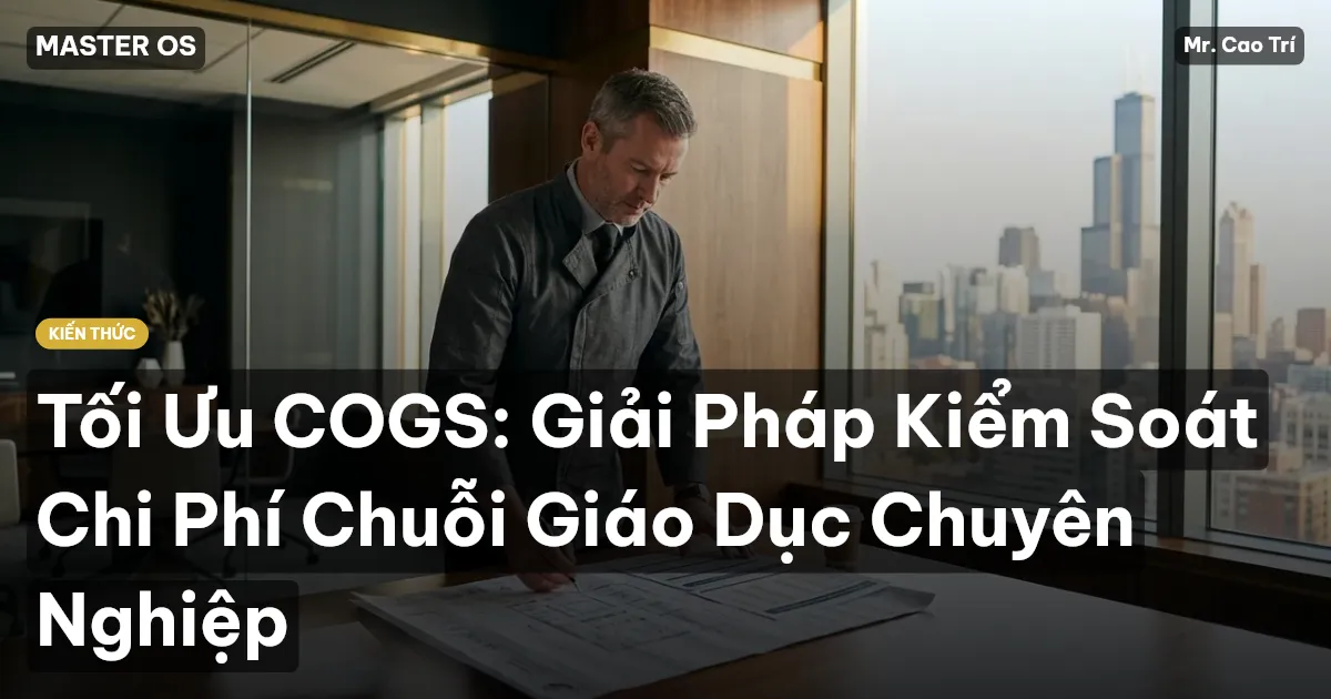 Tối Ưu COGS: Giải Pháp Kiểm Soát Chi Phí Chuỗi Giáo Dục Chuyên Nghiệp
