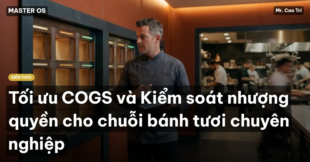 Tối ưu COGS và Kiểm soát nhượng quyền cho chuỗi bánh tươi chuyên nghiệp
