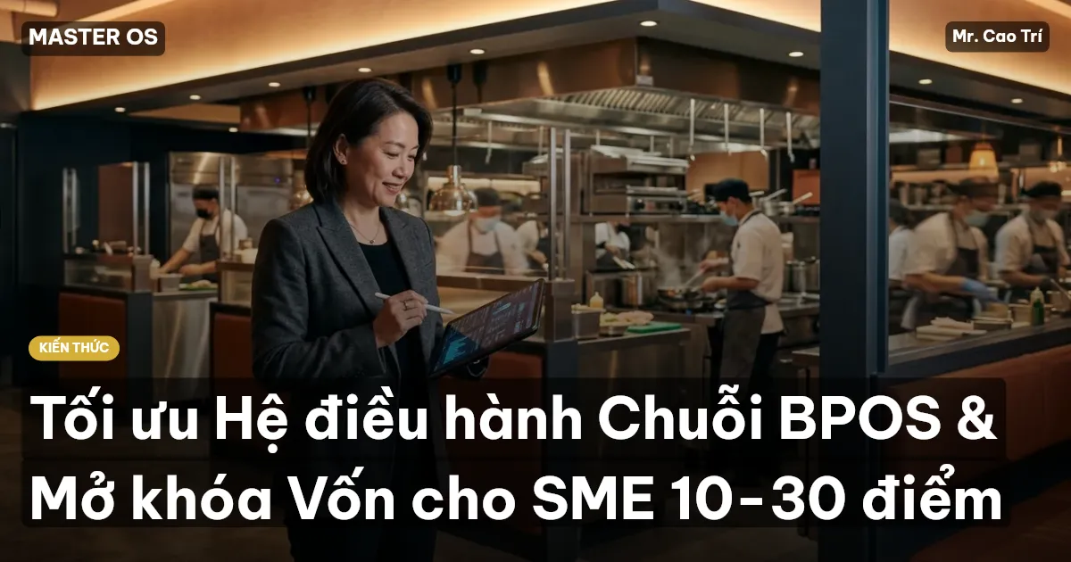Tối ưu Hệ điều hành Chuỗi BPOS & Mở khóa Vốn cho SME 10-30 điểm