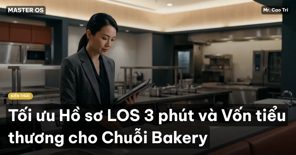 Tối ưu Hồ sơ LOS 3 phút và Vốn tiểu thương cho Chuỗi Bakery