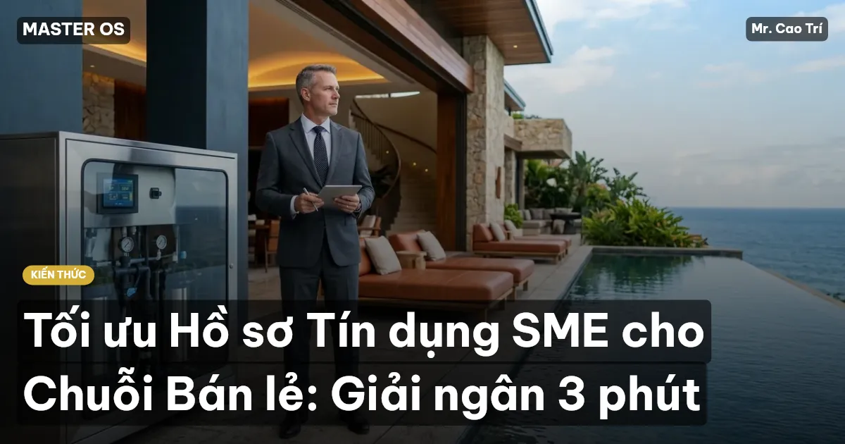 Tối ưu Hồ sơ Tín dụng SME cho Chuỗi Bán lẻ: Giải ngân 3 phút