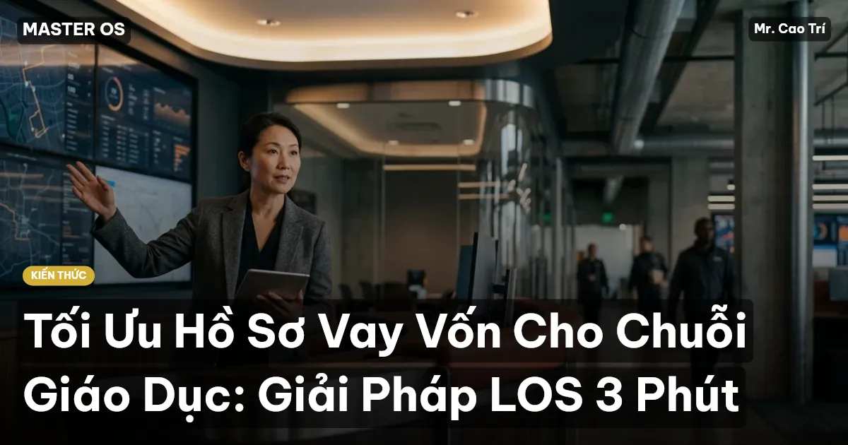 Tối Ưu Hồ Sơ Vay Vốn Cho Chuỗi Giáo Dục: Giải Pháp LOS 3 Phút