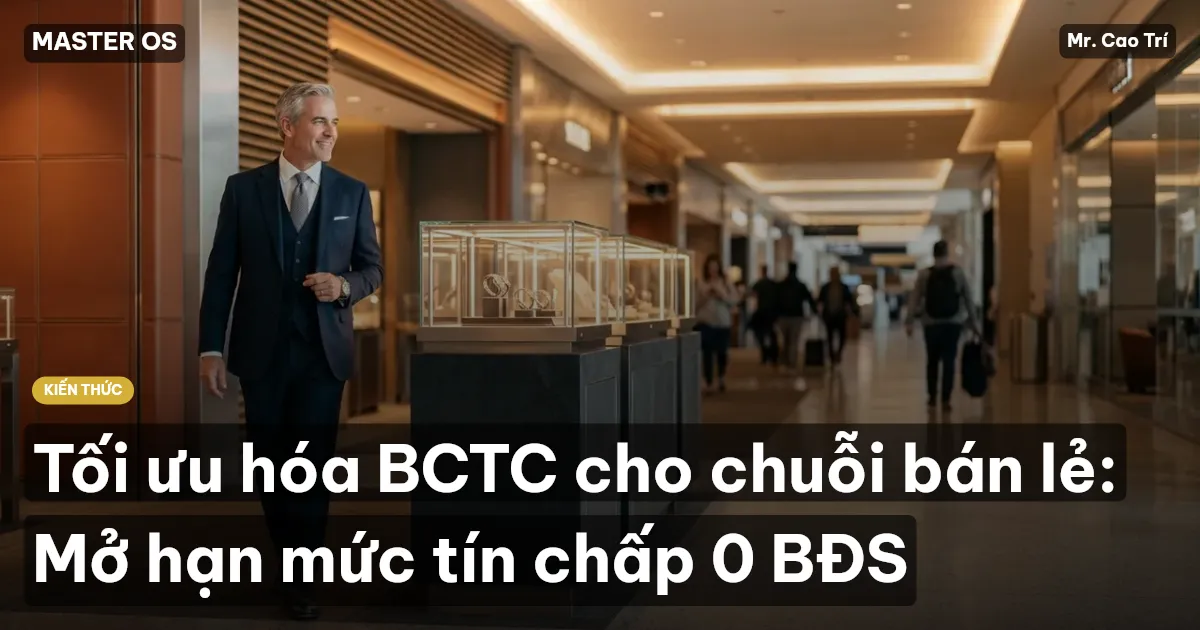 Tối ưu hóa BCTC cho chuỗi bán lẻ: Mở hạn mức tín chấp 0 BĐS