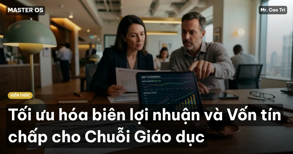Tối ưu hóa biên lợi nhuận và Vốn tín chấp cho Chuỗi Giáo dục