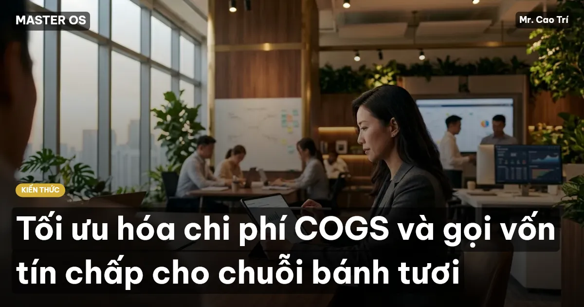 Tối ưu hóa chi phí COGS và gọi vốn tín chấp cho chuỗi bánh tươi