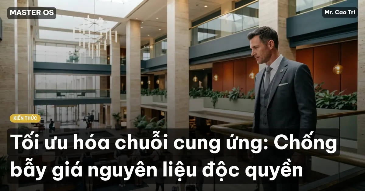 Tối ưu hóa chuỗi cung ứng: Chống bẫy giá nguyên liệu độc quyền