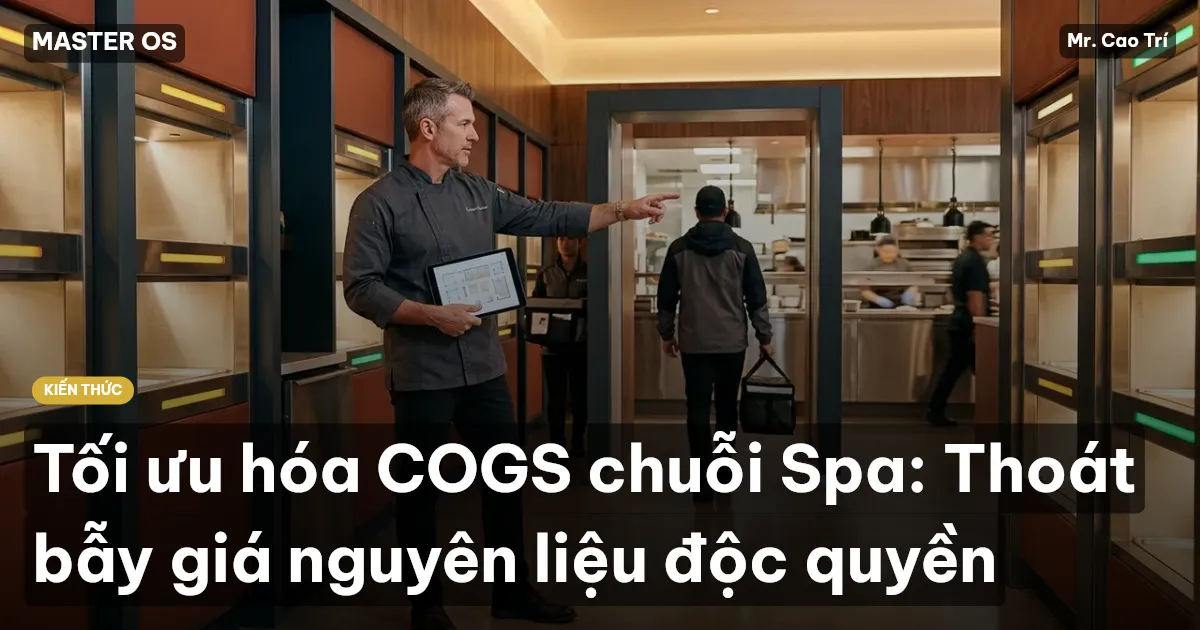 Tối ưu hóa COGS chuỗi Spa: Thoát bẫy giá nguyên liệu độc quyền