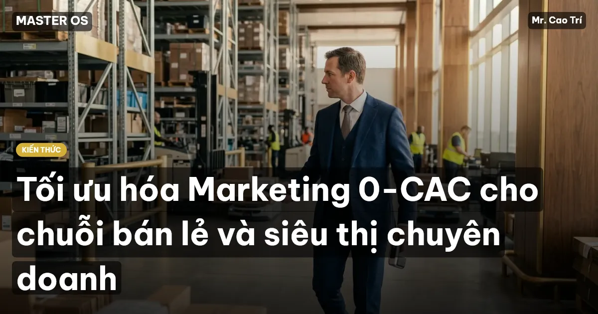 Tối ưu hóa Marketing 0-CAC cho chuỗi bán lẻ và siêu thị chuyên doanh