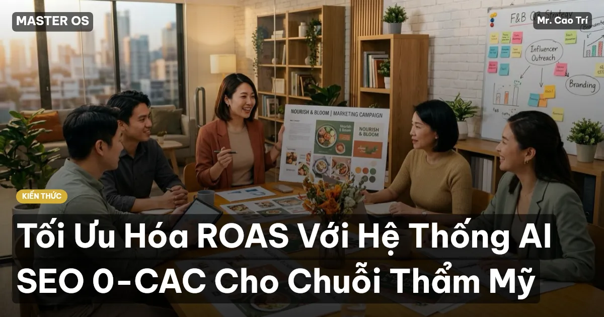 Tối Ưu Hóa ROAS Với Hệ Thống AI SEO 0-CAC Cho Chuỗi Thẩm Mỹ