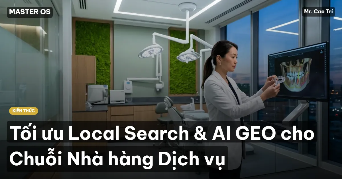 Tối ưu Local Search & AI GEO cho Chuỗi Nhà hàng Dịch vụ