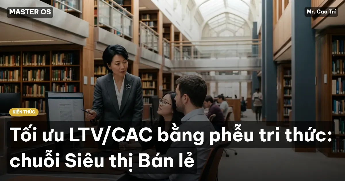 Tối ưu LTV/CAC bằng phễu tri thức: chuỗi Siêu thị Bán lẻ