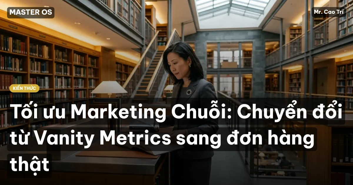 Tối ưu Marketing Chuỗi: Chuyển đổi từ Vanity Metrics sang đơn hàng thật