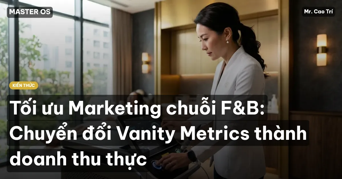 Tối ưu Marketing chuỗi F&B: Chuyển đổi Vanity Metrics thành doanh thu thực