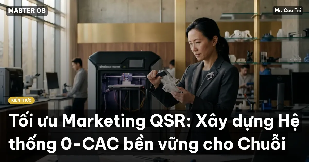 Tối ưu Marketing QSR: Xây dựng Hệ thống 0-CAC bền vững cho Chuỗi