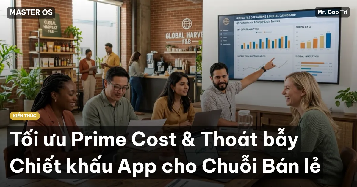 Tối ưu Prime Cost & Thoát bẫy Chiết khấu App cho Chuỗi Bán lẻ