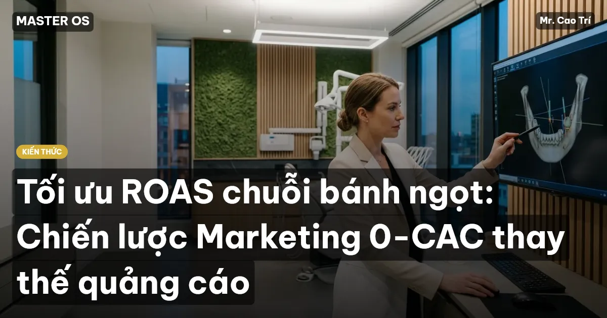 Tối ưu ROAS chuỗi bánh ngọt: Chiến lược Marketing 0-CAC thay thế quảng cáo