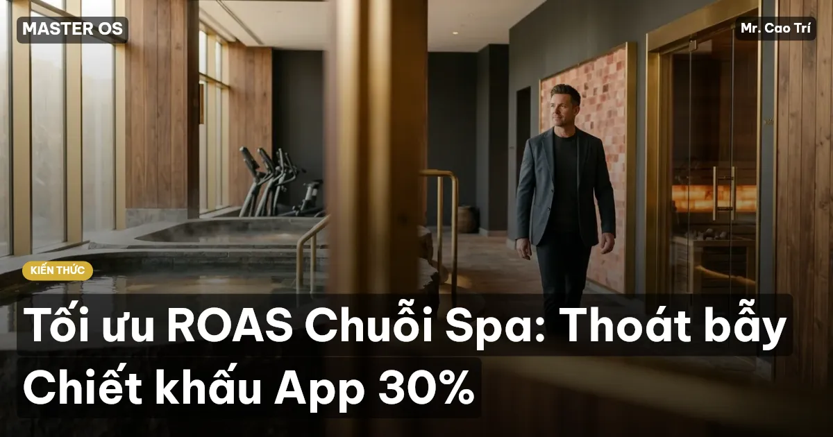 Tối ưu ROAS Chuỗi Spa: Thoát bẫy Chiết khấu App 30%