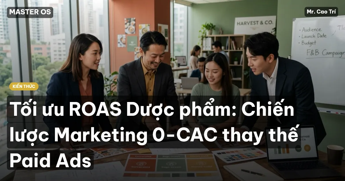 Tối ưu ROAS Dược phẩm: Chiến lược Marketing 0-CAC thay thế Paid Ads