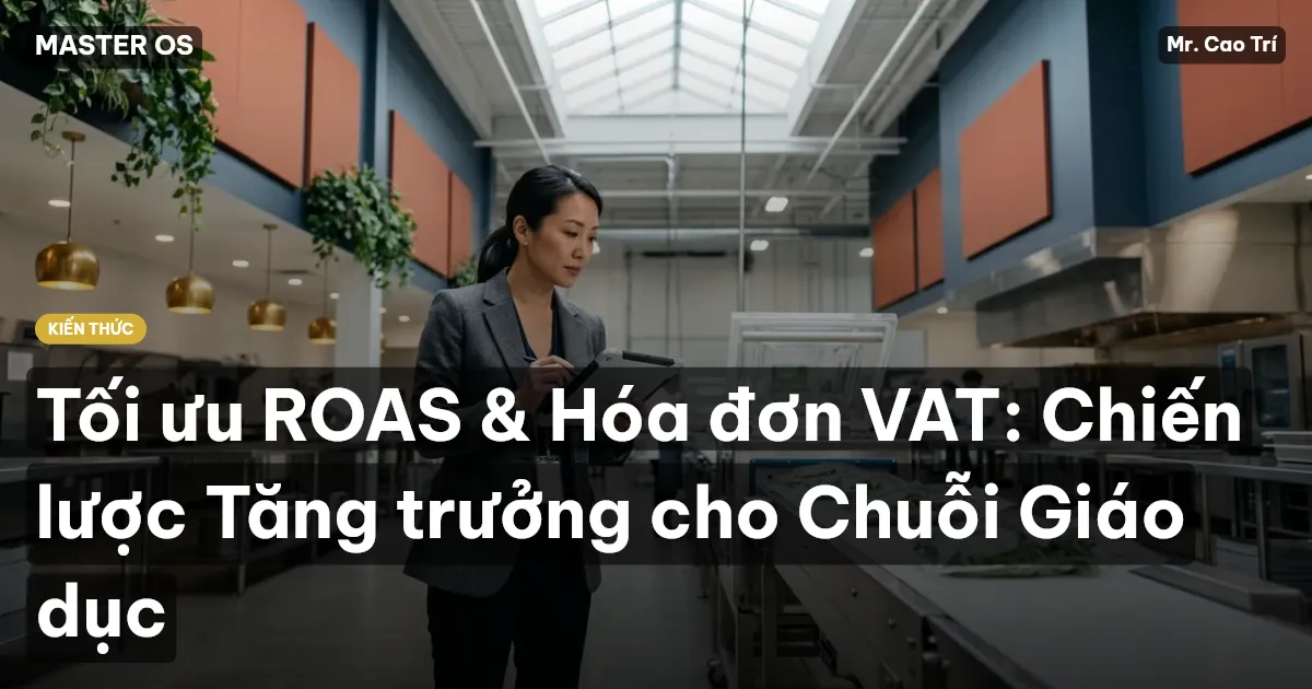 Tối ưu ROAS & Hóa đơn VAT: Chiến lược Tăng trưởng cho Chuỗi Giáo dục