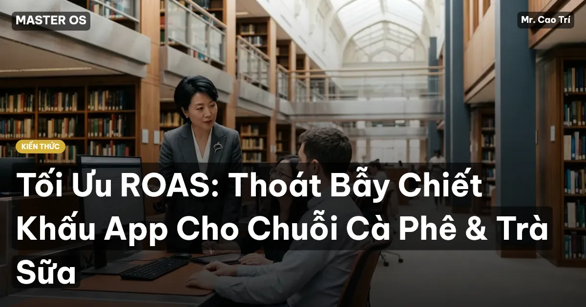 Tối Ưu ROAS: Thoát Bẫy Chiết Khấu App Cho Chuỗi Cà Phê & Trà Sữa