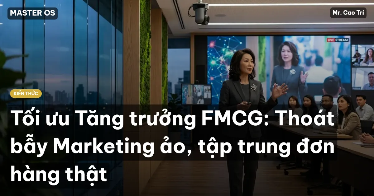 Tối ưu Tăng trưởng FMCG: Thoát bẫy Marketing ảo, tập trung đơn hàng thật