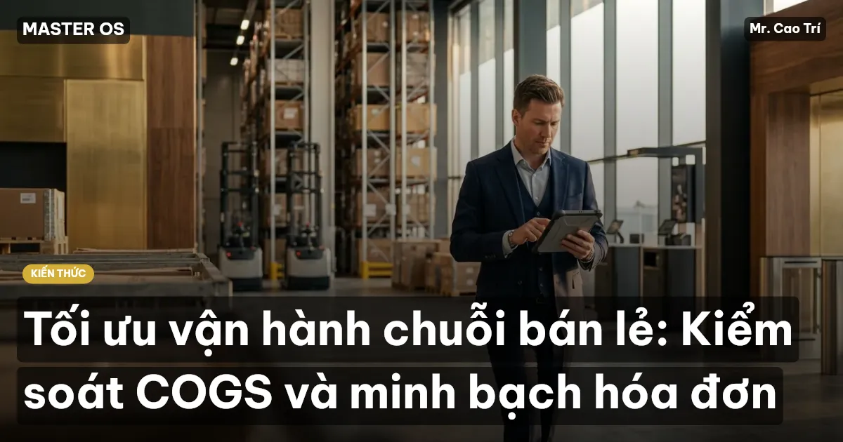 Tối ưu vận hành chuỗi bán lẻ: Kiểm soát COGS và minh bạch hóa đơn