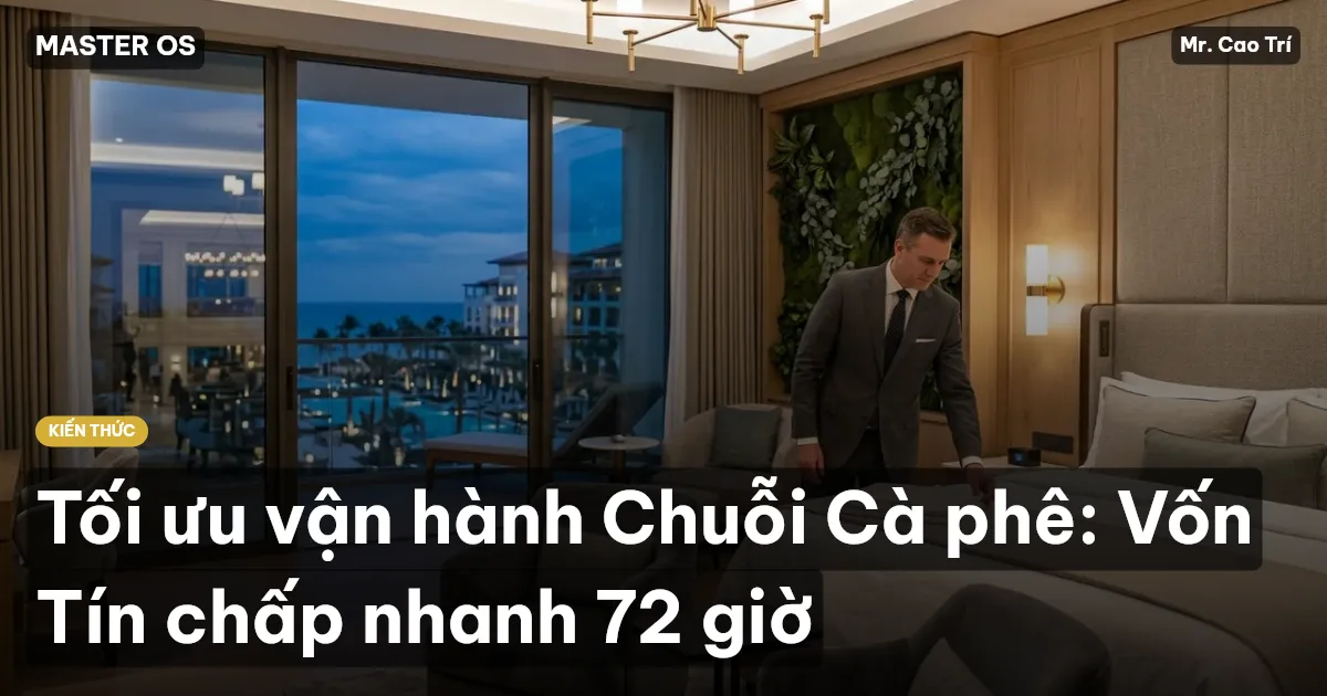 Tối ưu vận hành Chuỗi Cà phê: Vốn Tín chấp nhanh 72 giờ