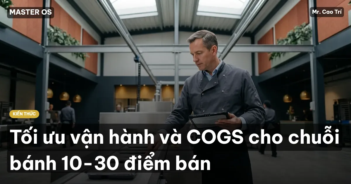 Tối ưu vận hành và COGS cho chuỗi bánh 10-30 điểm bán