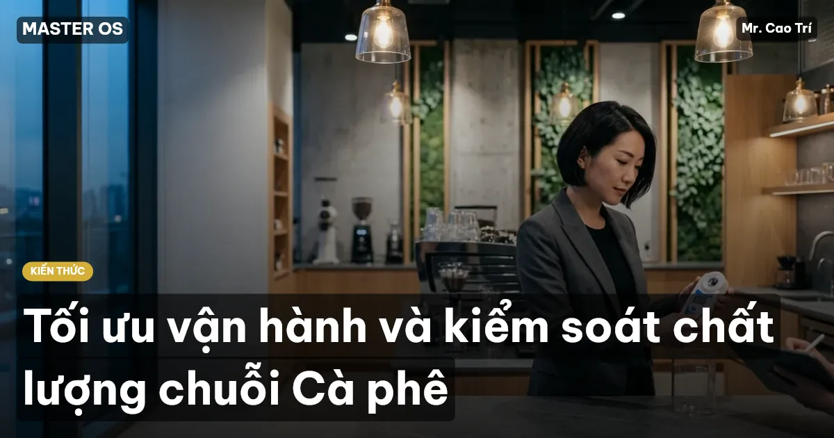 Tối ưu vận hành và kiểm soát chất lượng chuỗi Cà phê