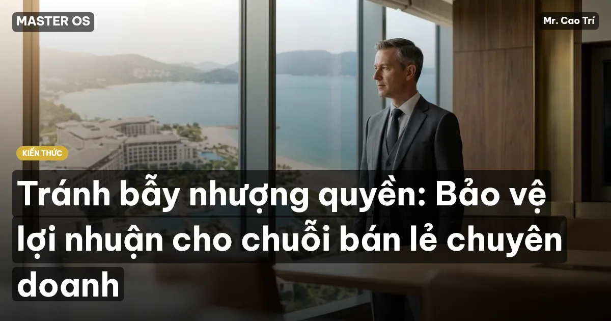 Tránh bẫy nhượng quyền: Bảo vệ lợi nhuận cho chuỗi bán lẻ chuyên doanh