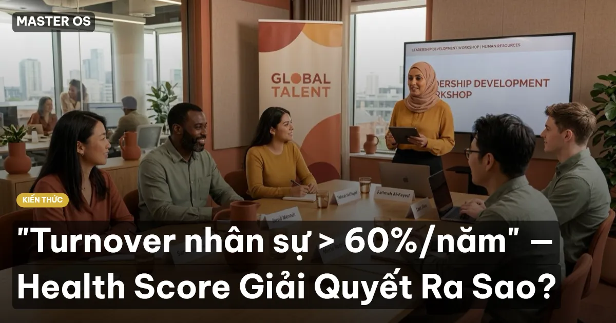 "Turnover nhân sự > 60%/năm" — Health Score Giải Quyết Ra Sao?