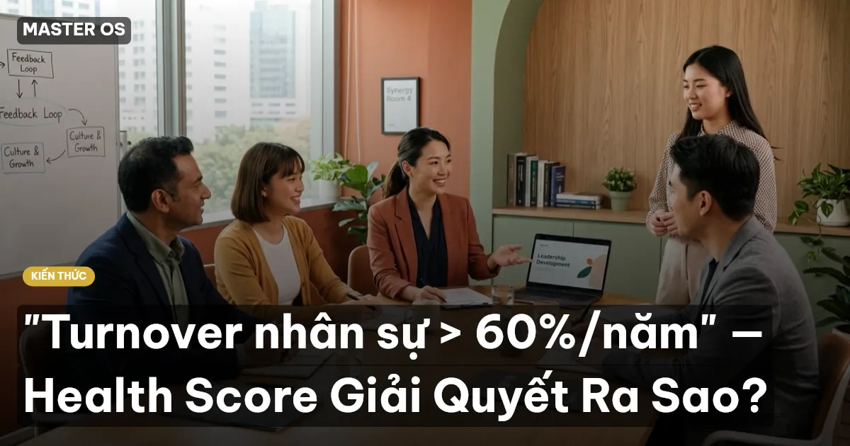 "Turnover nhân sự > 60%/năm" — Health Score Giải Quyết Ra Sao?