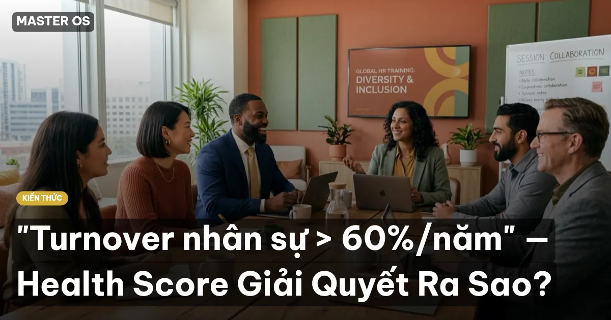 "Turnover nhân sự > 60%/năm" — Health Score Giải Quyết Ra Sao?