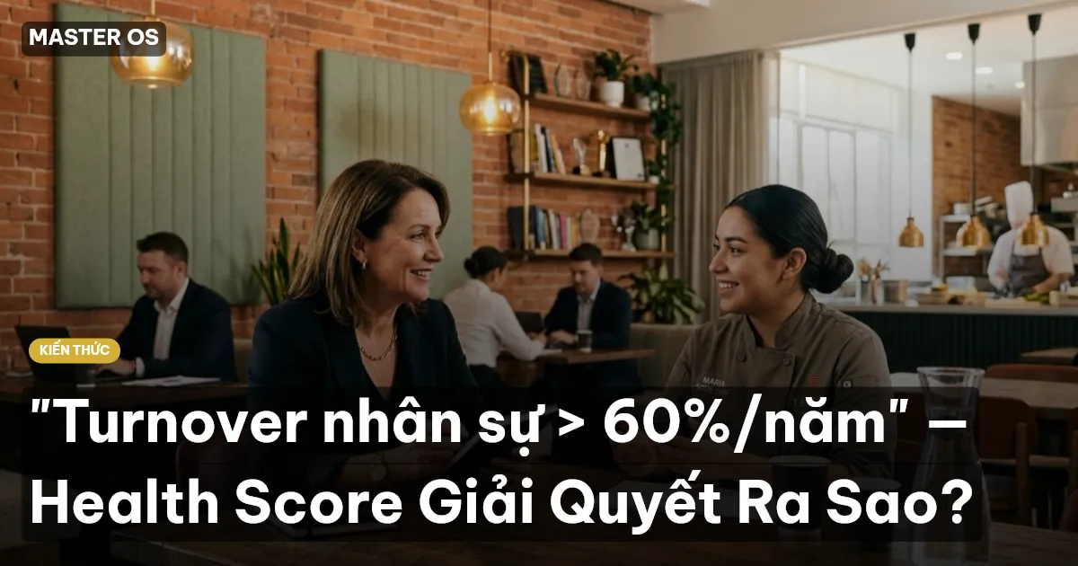"Turnover nhân sự > 60%/năm" — Health Score Giải Quyết Ra Sao?