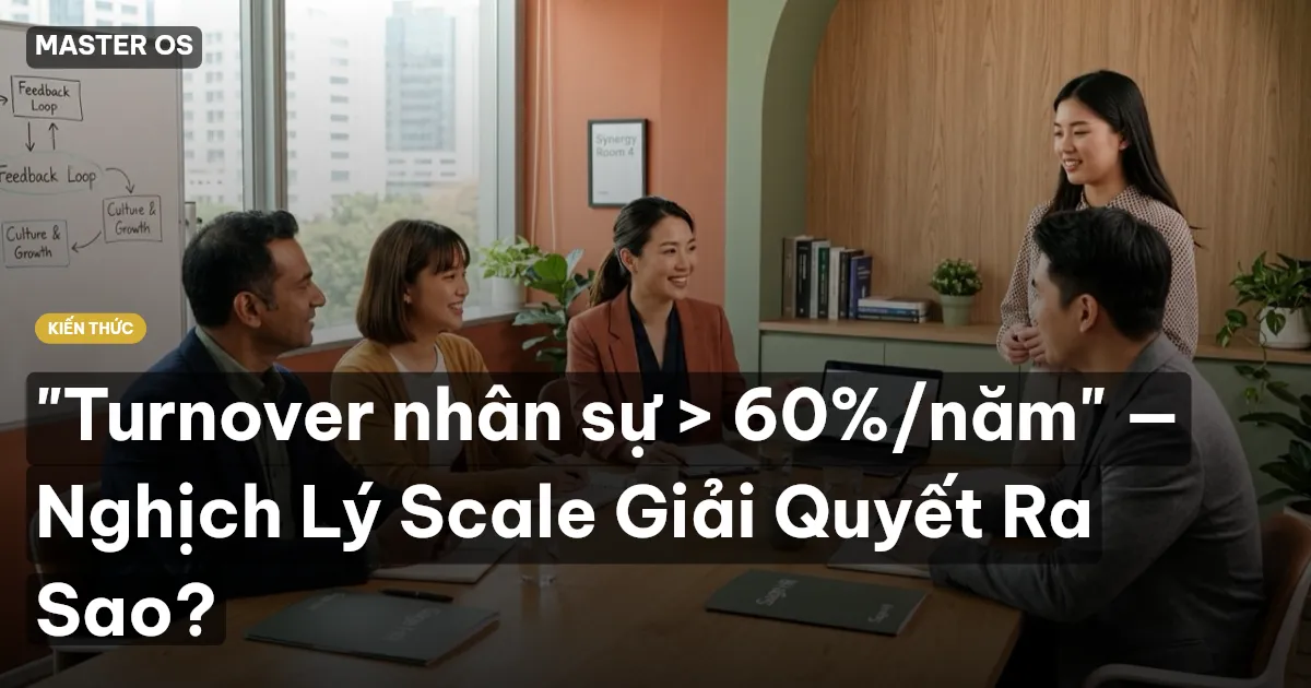 "Turnover nhân sự > 60%/năm" — Nghịch Lý Scale Giải Quyết Ra Sao?