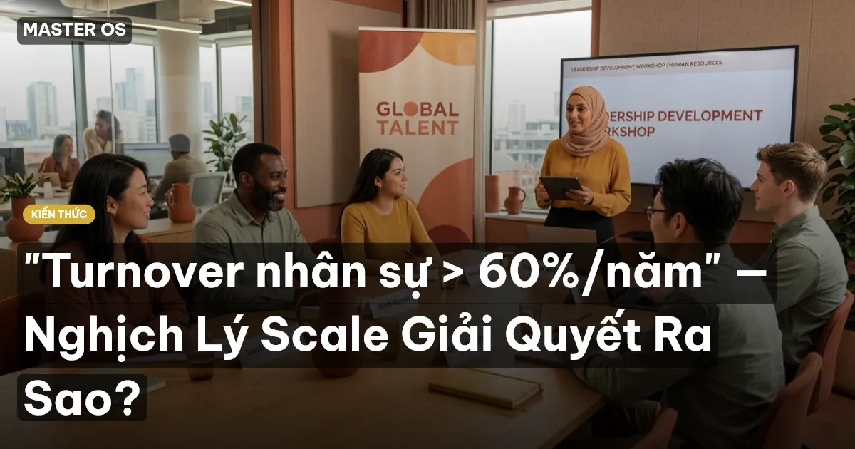 "Turnover nhân sự > 60%/năm" — Nghịch Lý Scale Giải Quyết Ra Sao?