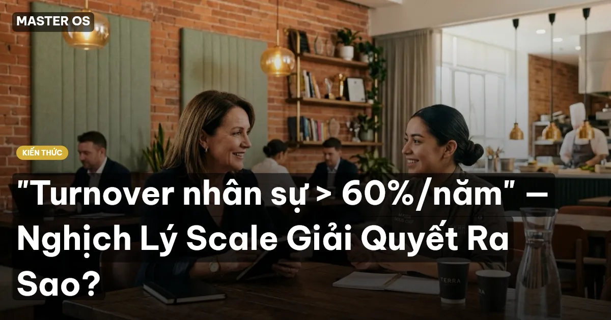"Turnover nhân sự > 60%/năm" — Nghịch Lý Scale Giải Quyết Ra Sao?