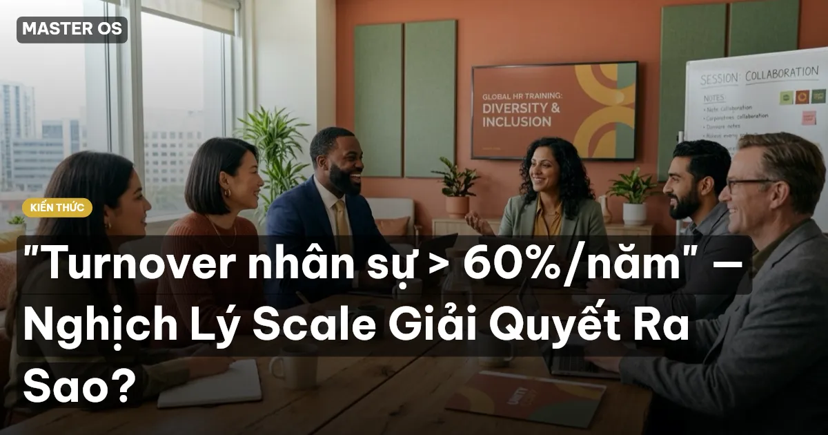 "Turnover nhân sự > 60%/năm" — Nghịch Lý Scale Giải Quyết Ra Sao?