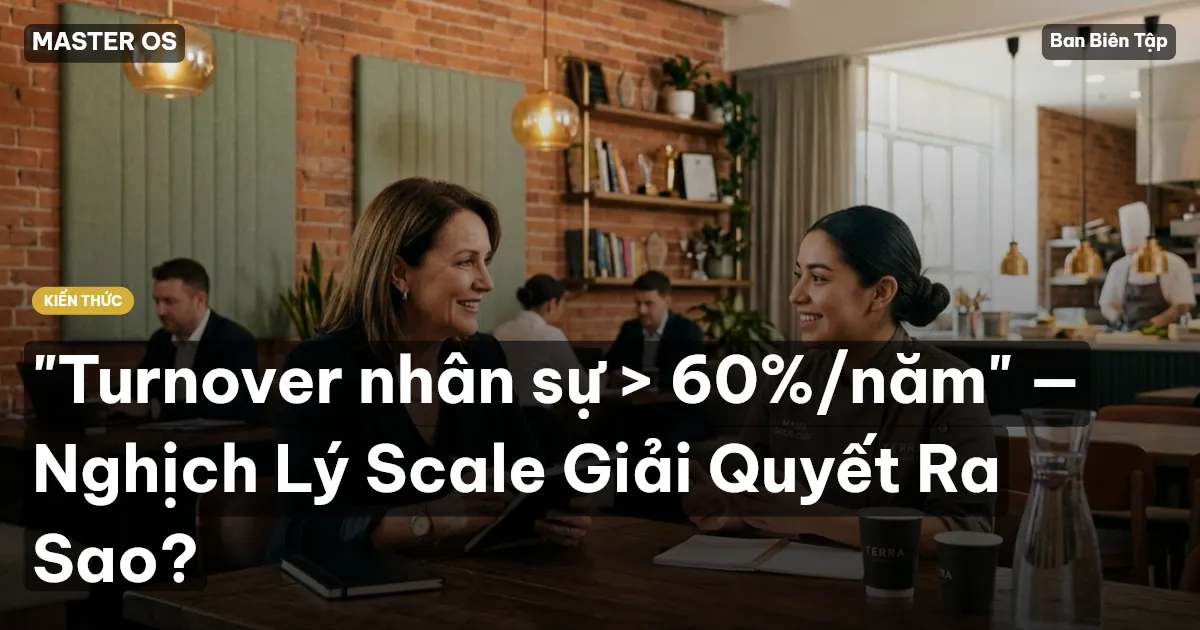 "Turnover nhân sự > 60%/năm" — Nghịch Lý Scale Giải Quyết Ra Sao?