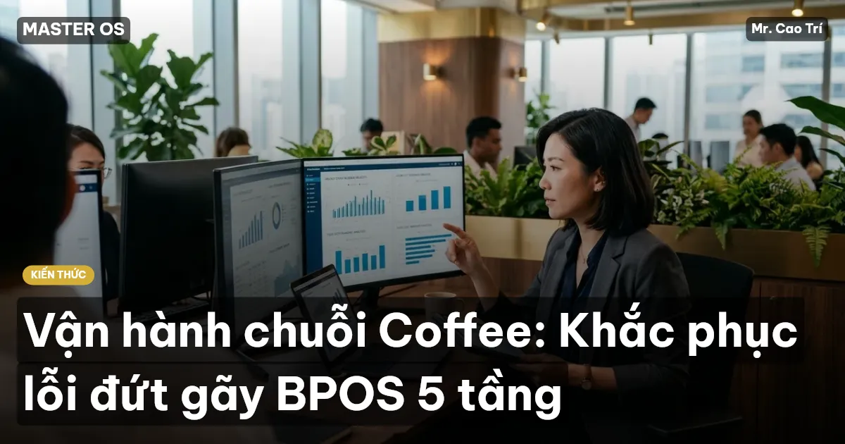 Vận hành chuỗi Coffee: Khắc phục lỗi đứt gãy BPOS 5 tầng