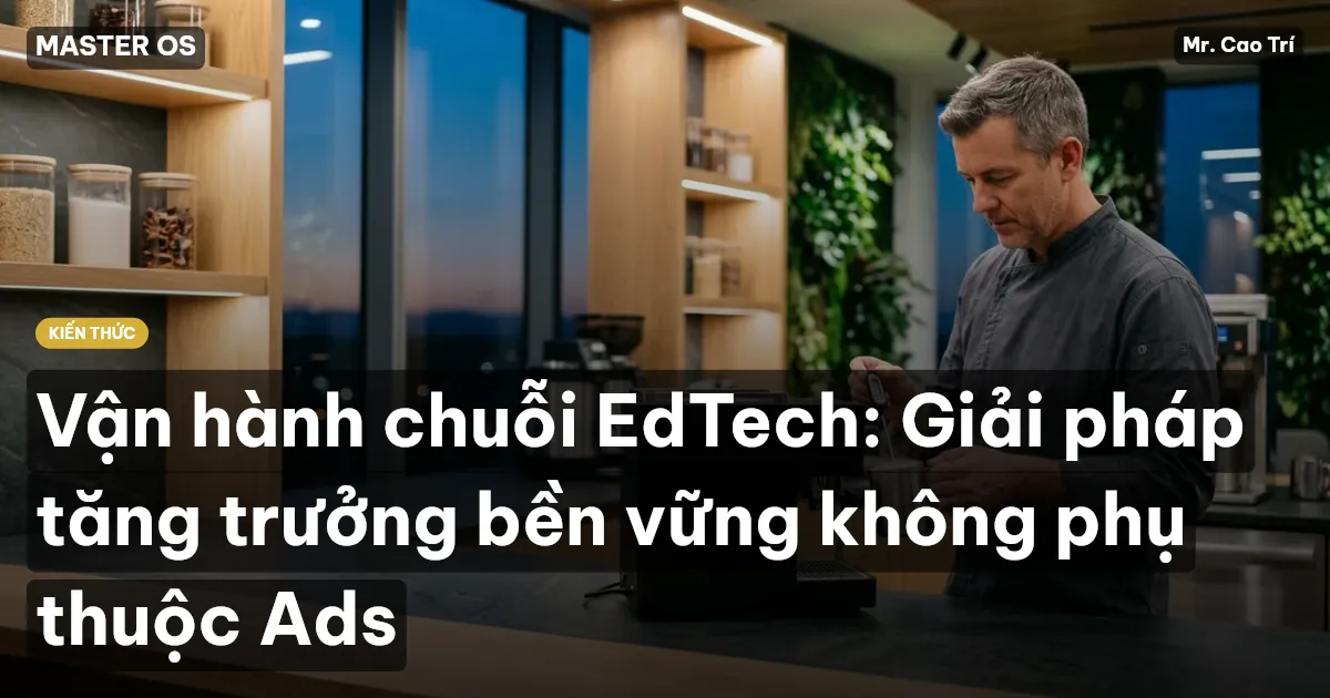Vận hành chuỗi EdTech: Giải pháp tăng trưởng bền vững không phụ thuộc Ads