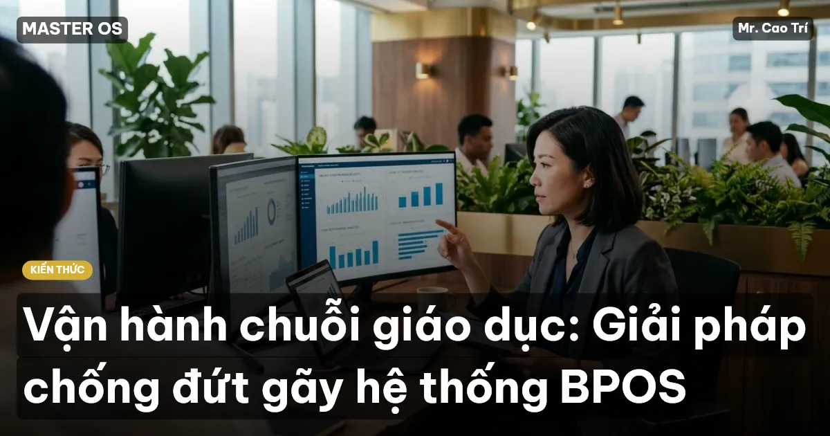 Vận hành chuỗi giáo dục: Giải pháp chống đứt gãy hệ thống BPOS