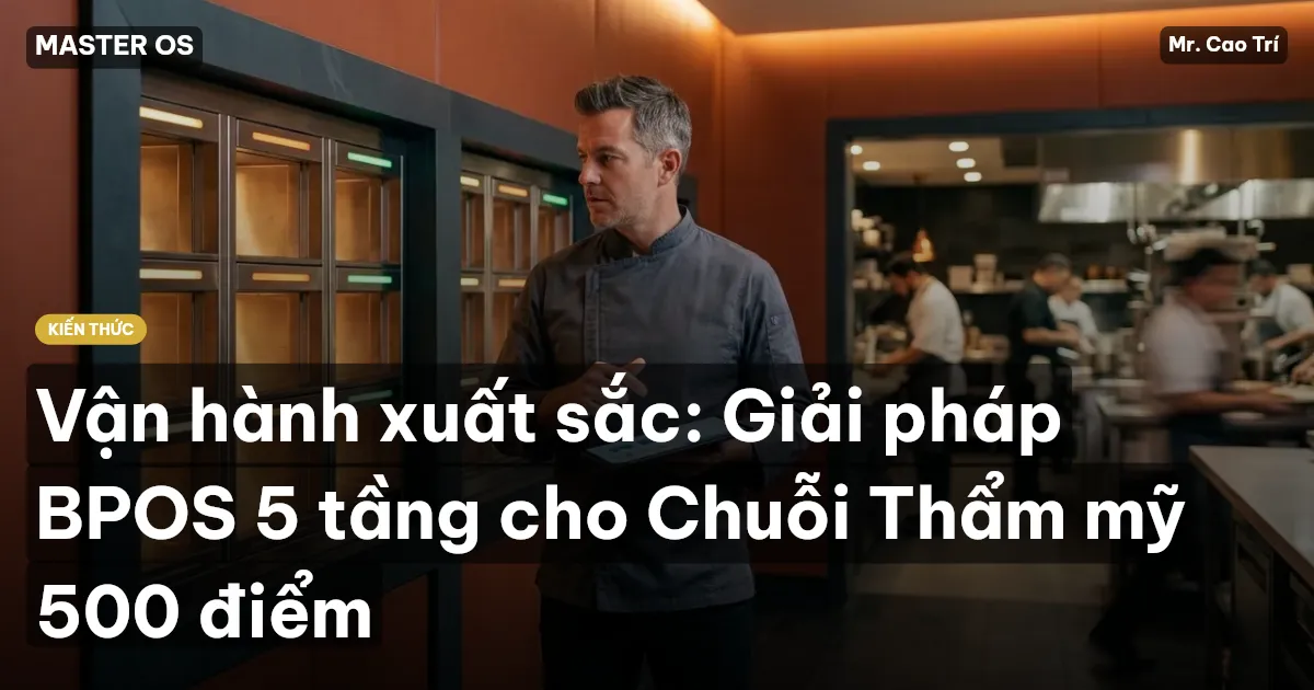 Vận hành xuất sắc: Giải pháp BPOS 5 tầng cho Chuỗi Thẩm mỹ 500 điểm