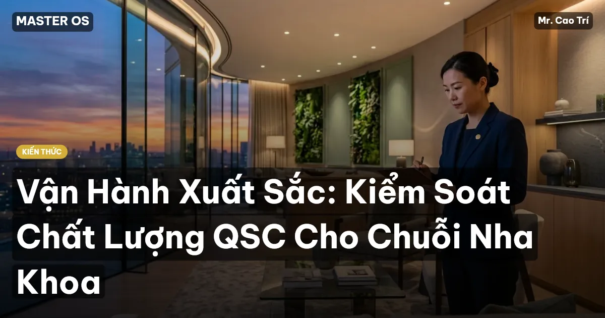 Vận Hành Xuất Sắc: Kiểm Soát Chất Lượng QSC Cho Chuỗi Nha Khoa
